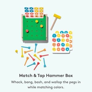 Lovevery match and tap hammer box
